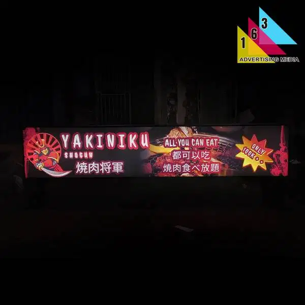 Neon Box Besar Custom LED – Signage Terang dan Elegan