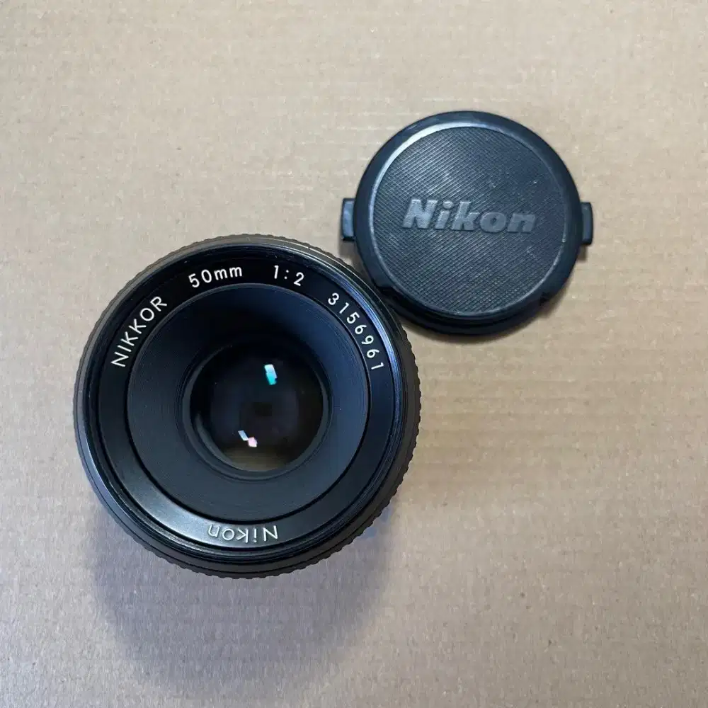 Nikon Nikkor 50 mm 1:2 lensa lens camera kamera