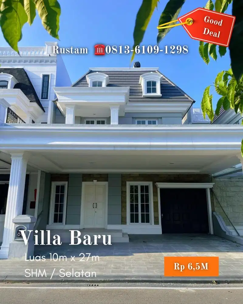 Villa baru jarang ada yg jual citraland gama city medan