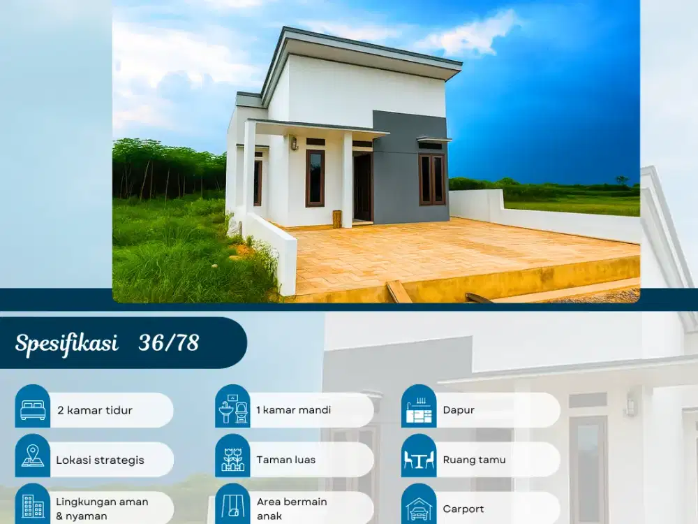 Rumah Subsidi Tipe 36 di Rajabasa Belakang SMA Negeri 13 Bandar Lampung