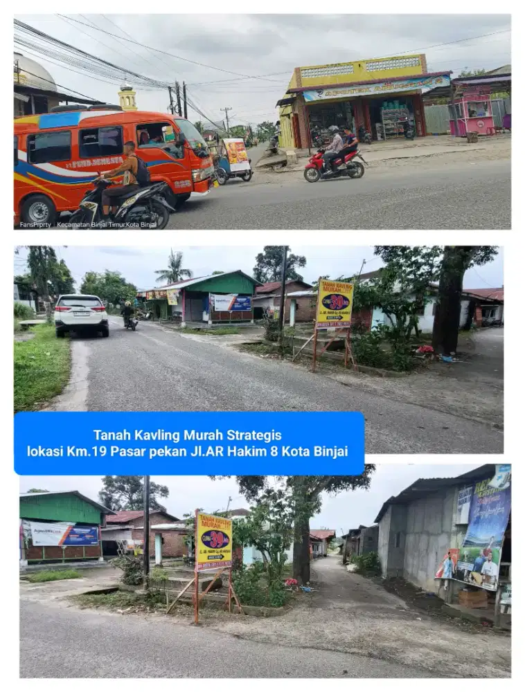 Tanah Kavling Murah Strategis kota Binjai