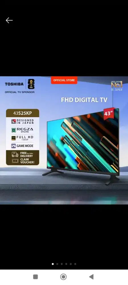 Jual Tv digital Toshiba 43inc