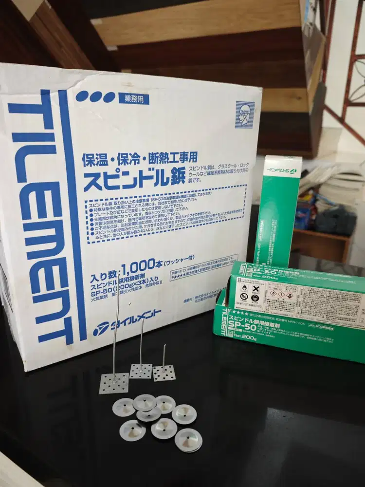 Spindel Pin Tilement 65mm Paku Insulasi