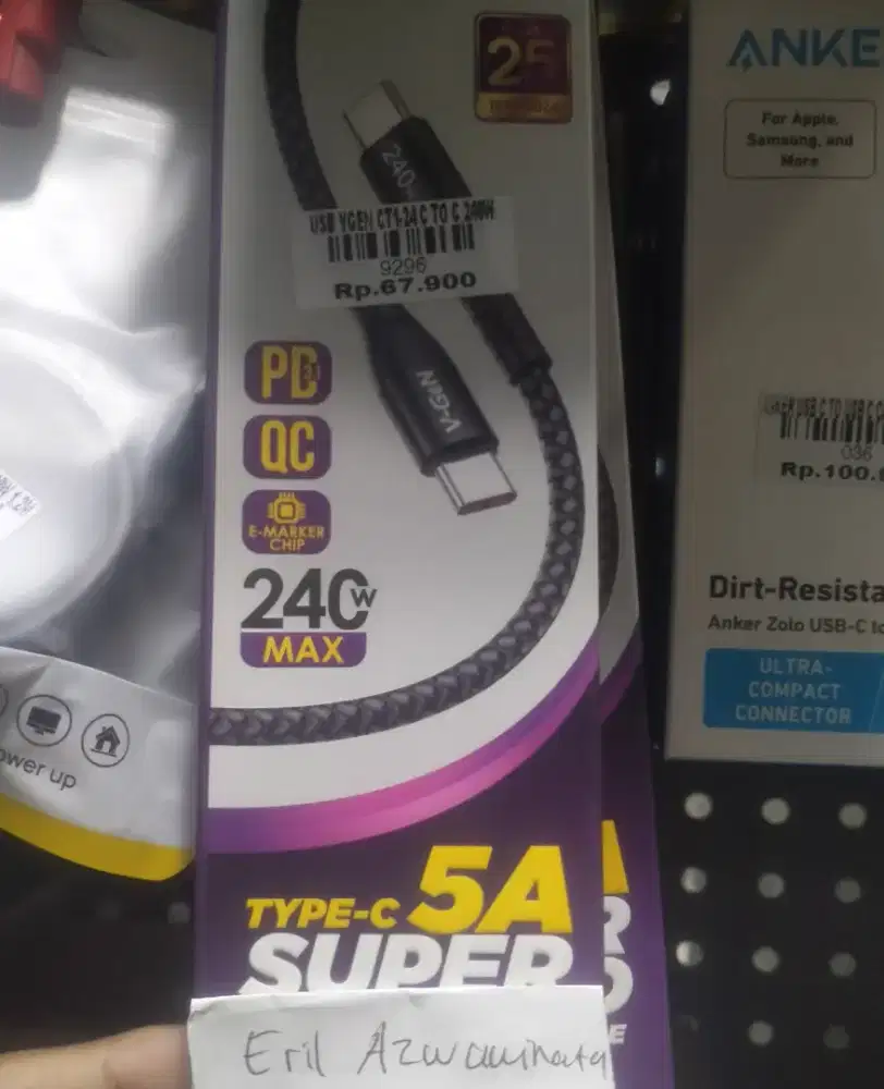 USB VGEN CT1-24 C TO C 20W l ATLANTIS DAHSYAT