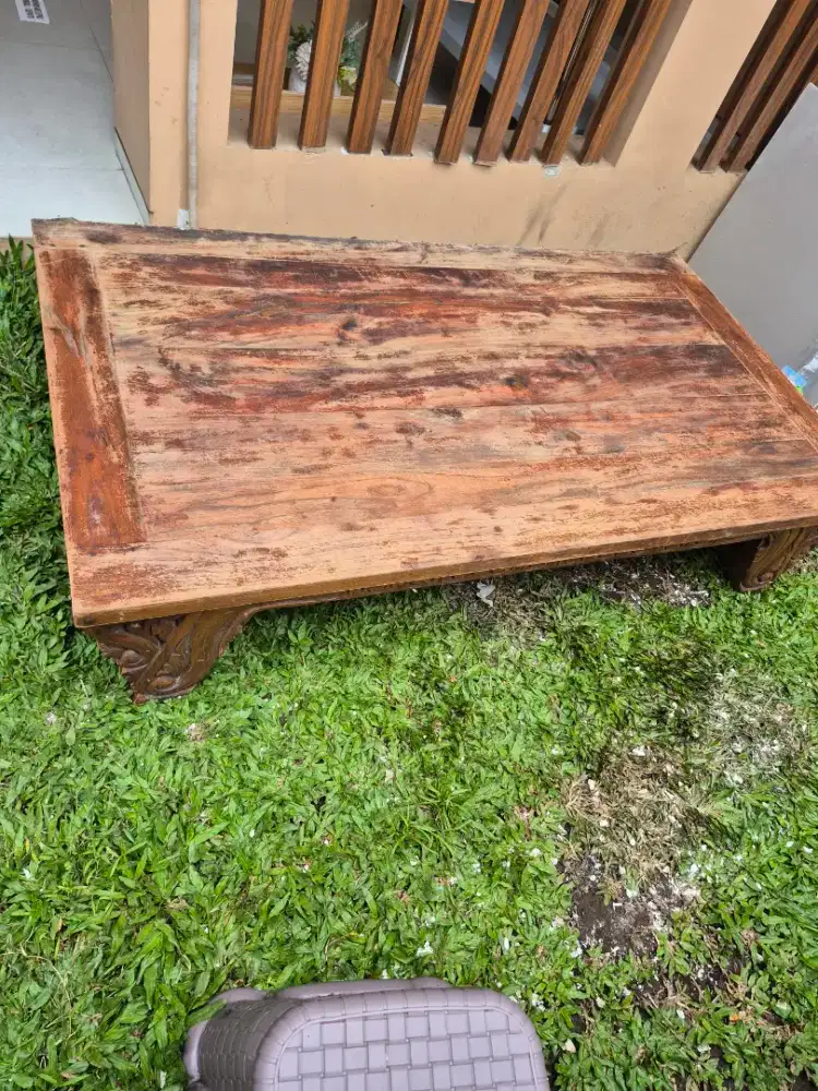 Di jual meja lesehan kayu jati