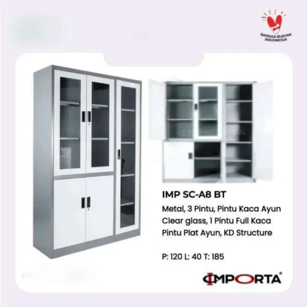 Promo sale lemari arsip 3pintu bahan besi termurah