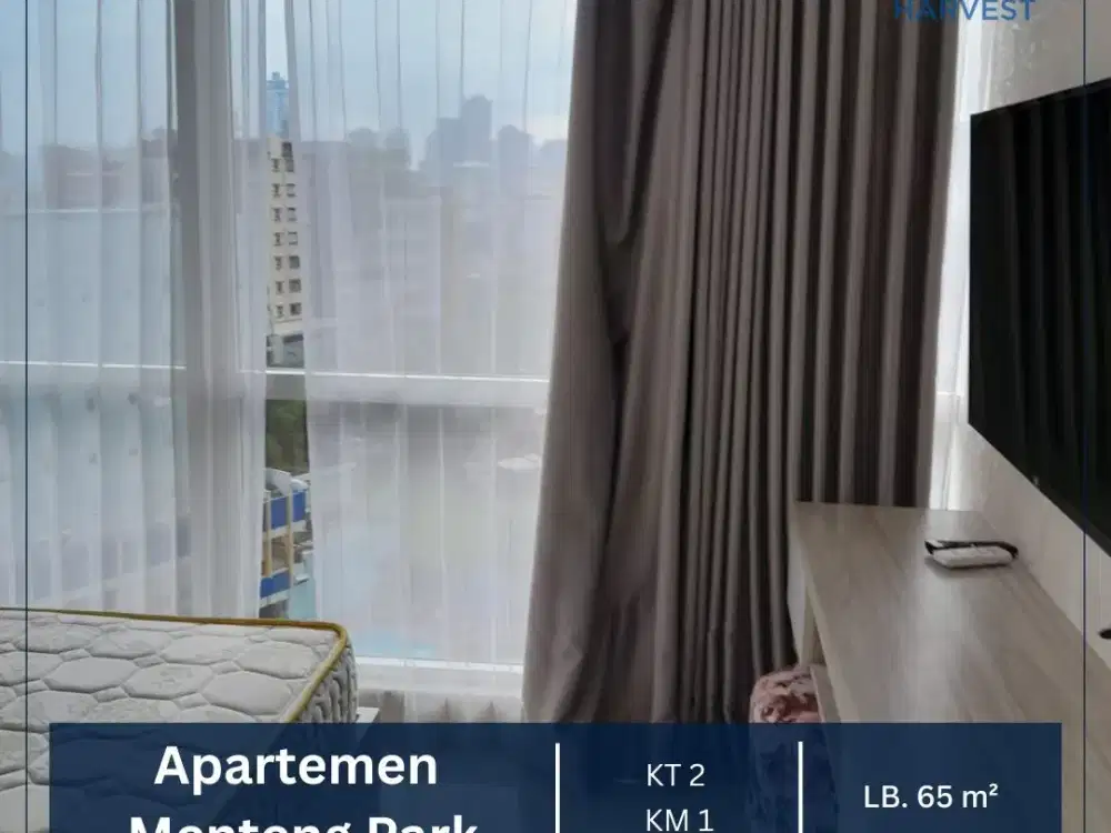 APARTEMEN MENTENG PARK 2 BEDROOM PRIVATE LIFT - PERABOTAN LENGKAP