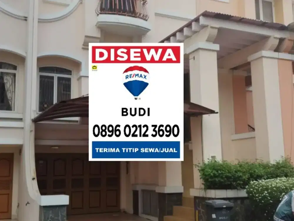 Disewakan rumah kelapa gading bukit gading mediterania 3 tk LT 6 x 18 4+1 KT Furnish hampir lengkap