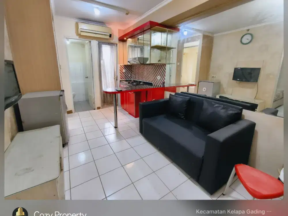 DISEWAKAN MURAH APARTEMEN GADING NIAS 2 KMR FURNISH LT RENDAH TAHUNAN NEGO