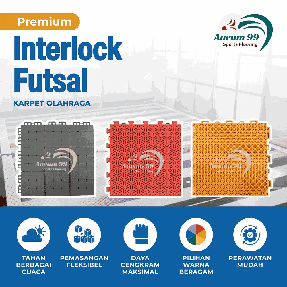 Lantai Futsal - Lapangan Futsal Full Set | Karpet Lapangan Futsal