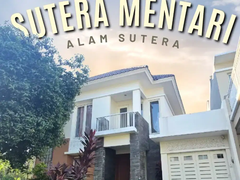 TURUN HARGA  RUMAH RAPIH TERAWAT DENGAN VIEW POOL DI ALAM SUTERA