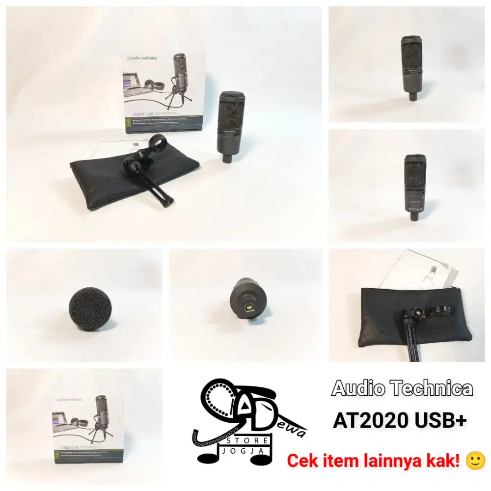 AUDIO TECHNICA AT2020 USB+ USB PLUS CONDENSER MIC CONDENSOR AT 2020