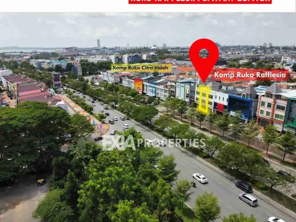 dijual ruko 3.5 lt deretan BCA Batam center