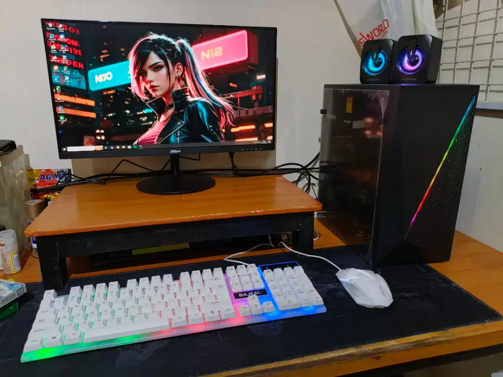 PC core i5 fullset kondisi baru cocok untuk kantor, sekolah & rumah