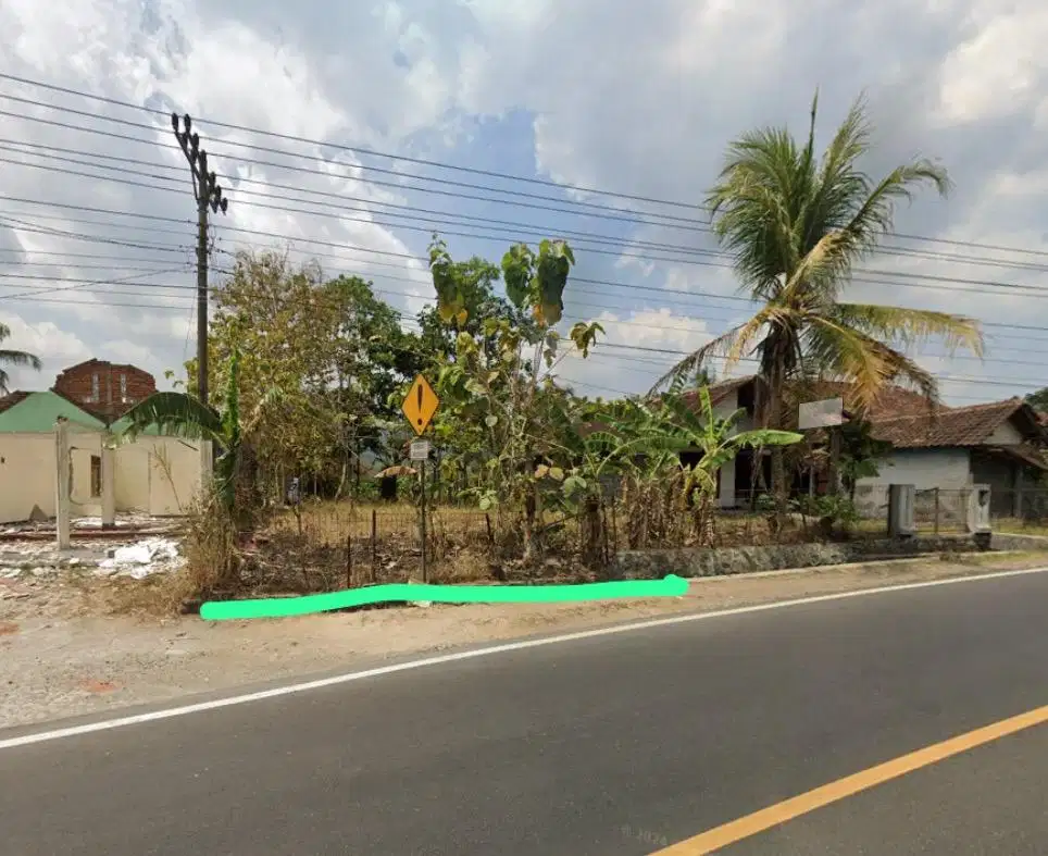 Tanah Pekarangan Pinggir Jalan Yogyakarta - Wonosari (Gunung Kidul)