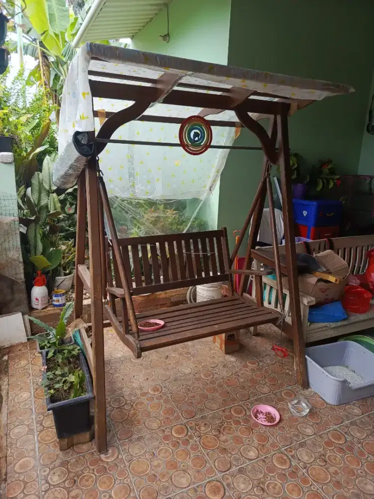 Ayunan material kayu NET