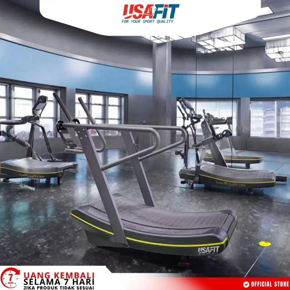 Free ongkir Alat Fitness Treadmill Manual Curve komersil UF173