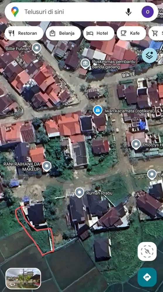 DIJUAL TANAH DI GN. PANGILUN DEKAT RS IBNU SINA