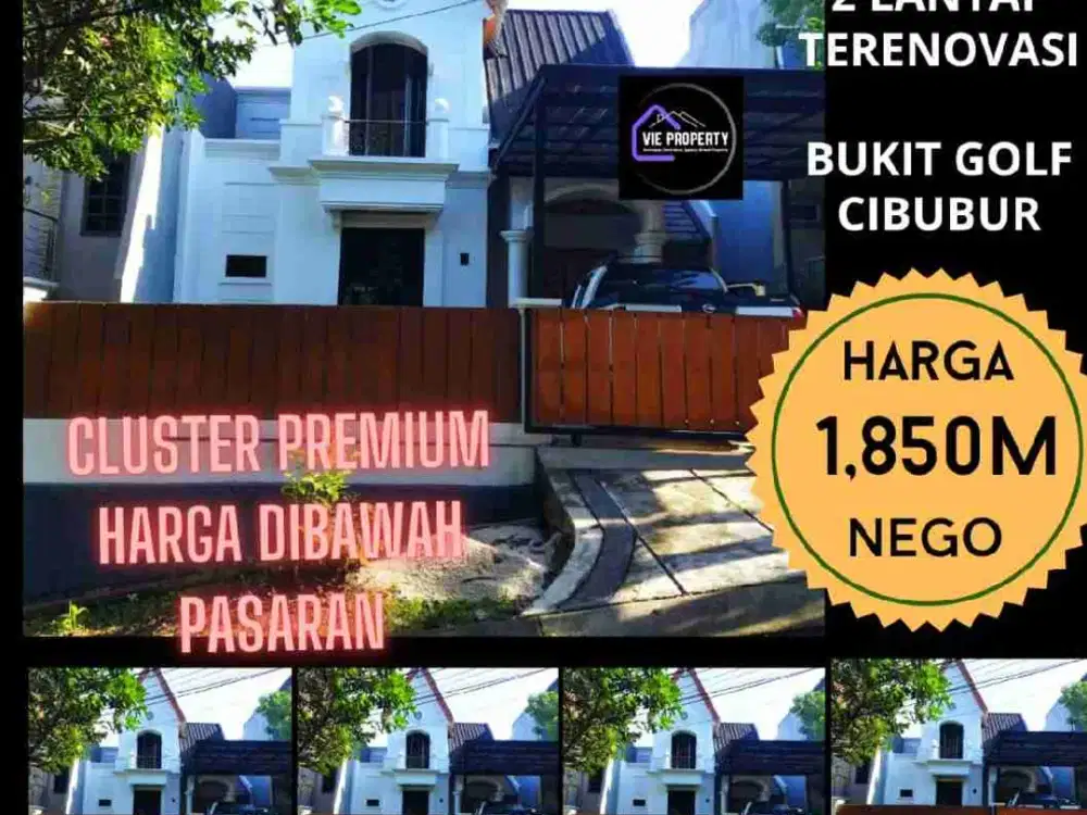 Harga Dibawah Pasaran, Cluster Premium Bukit Golf Cibubur