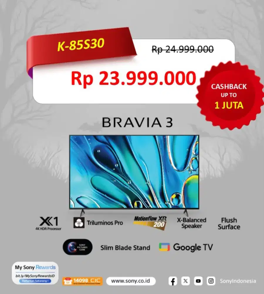 SONY BRAVIA3 K-85S30