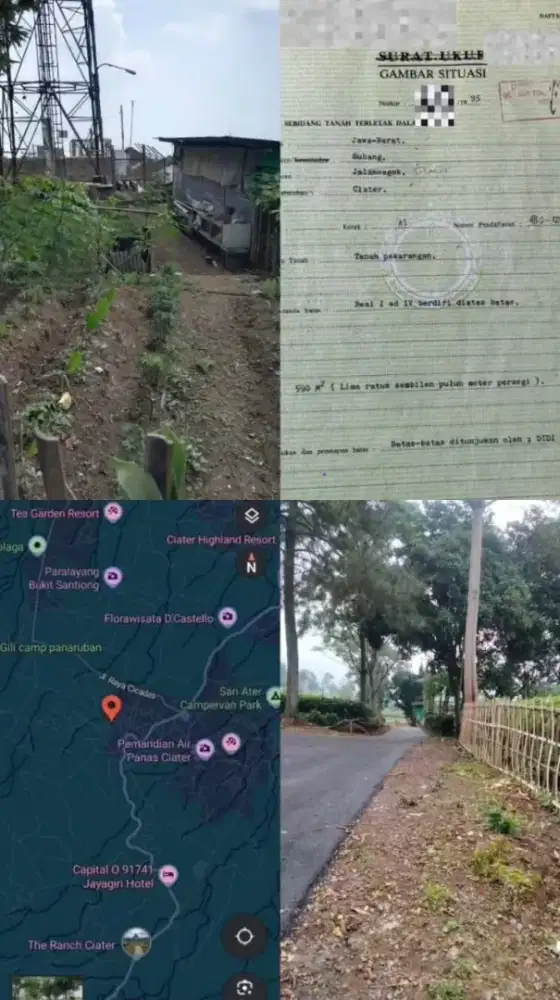 Tanah Dijual – Ciater Subang (Dekat Wisata Air Panas Sari Ater)