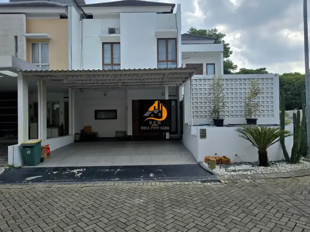Th9.Rumah Modern Minimalis Dengan Kolam Renang Pribadi Posisi Hook One Gate System Metland Menteng