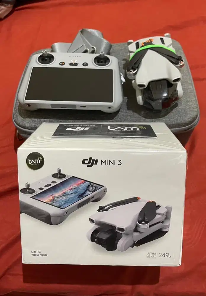 Drone DJI MINI 3 + Remote RC + Tas Drone
