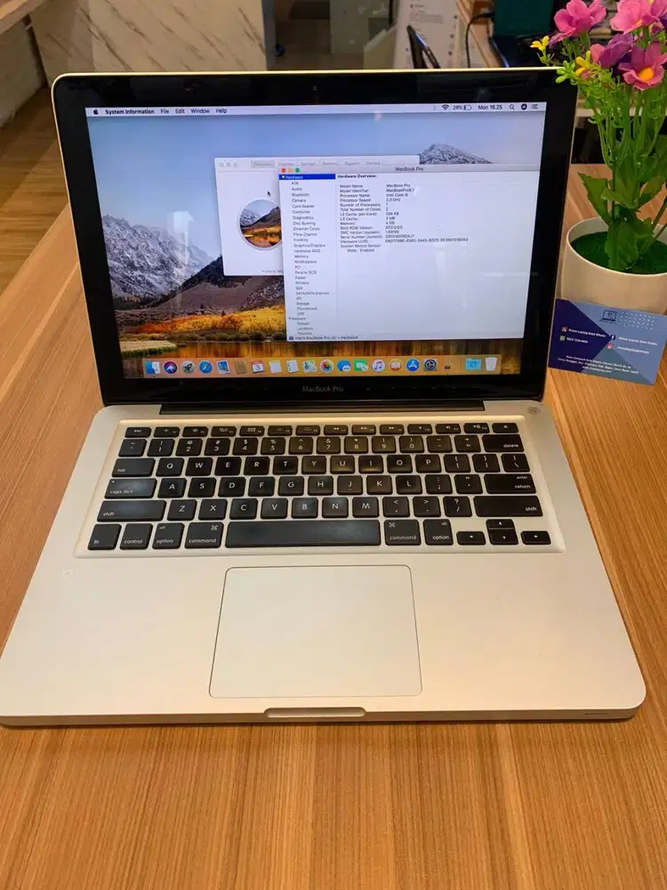 MACBOOK CORE I5 RAM 4GB/128 GB SSD INTEL HD GRAPHIC 3000 BEKAS SECOND