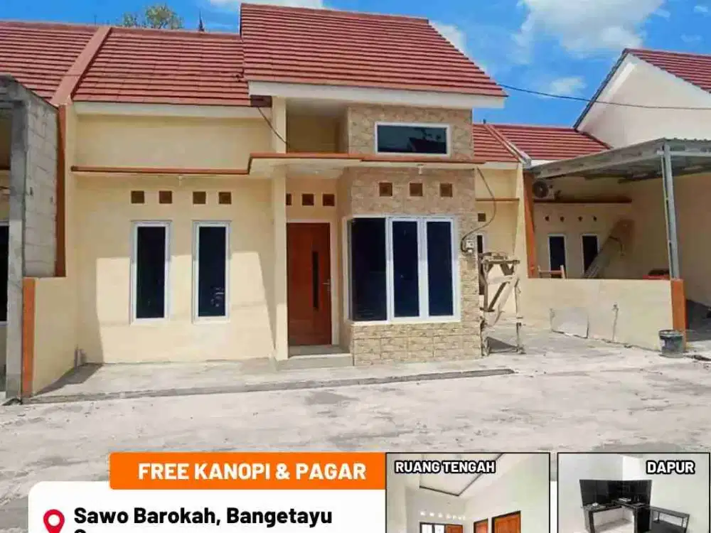 rumah di bangetayu wetan, 1 menit ke stasiun alas tuo