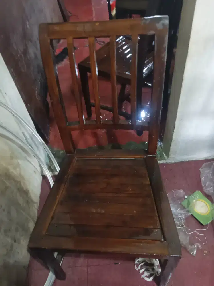 Jual Kursi kayu jati uat Keluarga Tamu Makan Ada 4  buah