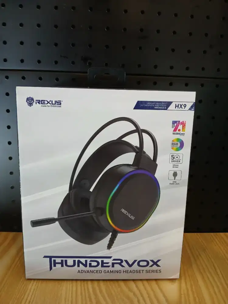 Rexus HX9 Thundervox Gaming Headset USB Connection with RGB 7.1