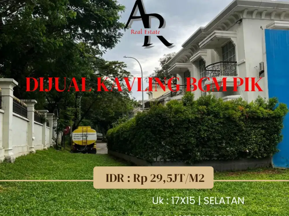 Dijual Cepat Kavlling BGM PIK Posisi Hoek