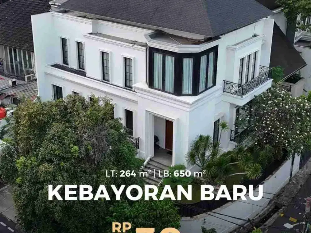 rumah mewah american classic dekat SCBD senopati area jakarta selatan shm akses jalan besar