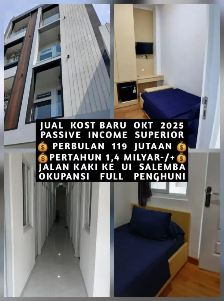 JUAL KOS KOST KOSAN KOSTAN DEKAT RSCM UI SALEMBA SENEN JAKARTA PUSAT