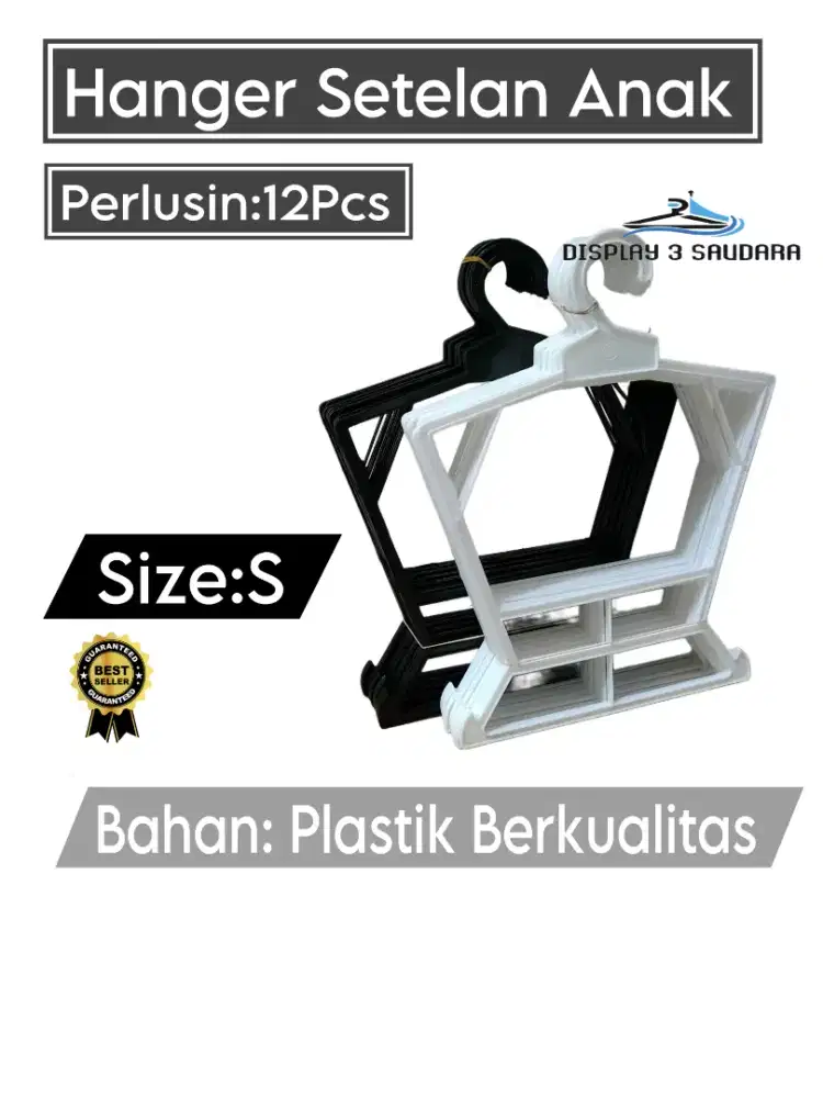Hanger setelan anak S /Gantungan setelan baju anak Perlusin