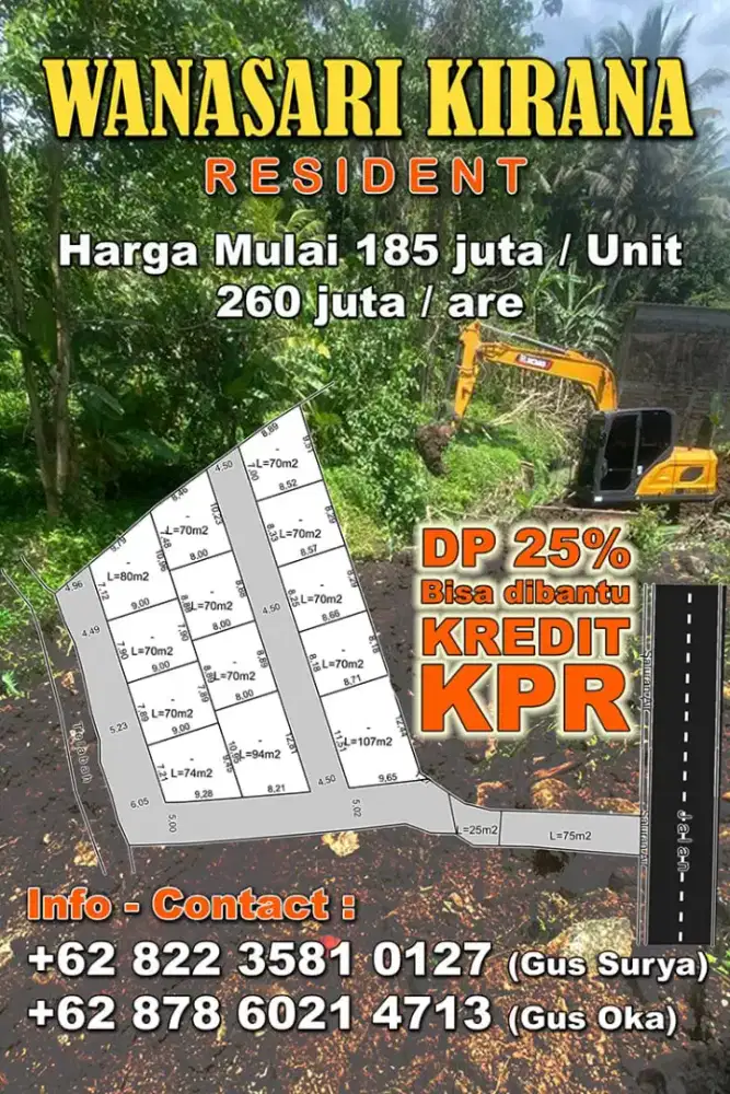 Tanah Kavling Wanasari, Tabanan