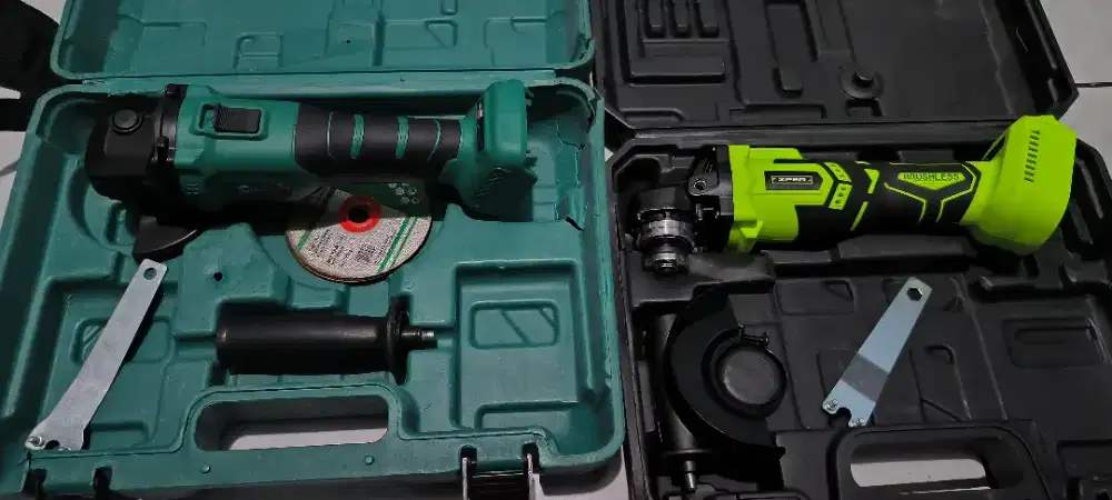 Gerinda cordless baterai brushless sisa mailtank