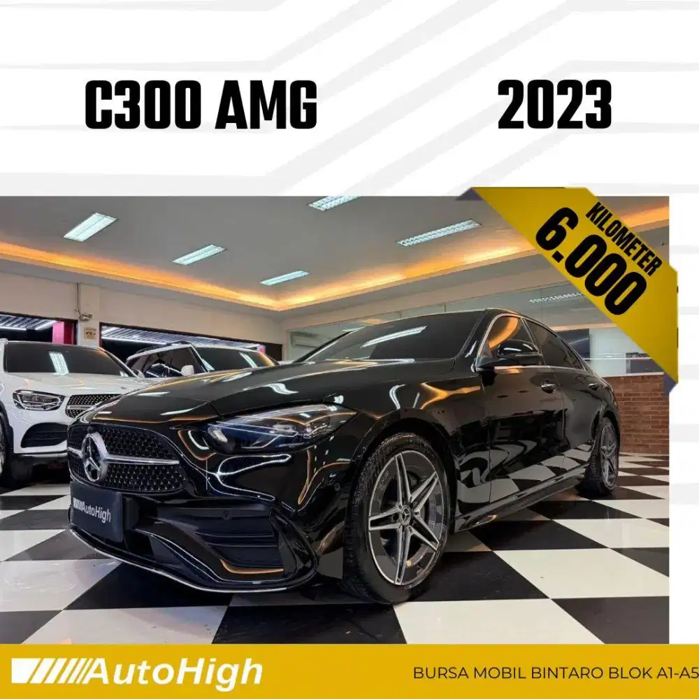 DP10% [Km6.000] C300 AMG 2023 Black Reg 2024 #AUTOHIGH