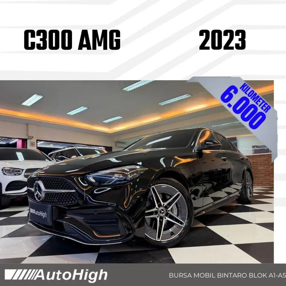 DP10% [Km6.000] C300 AMG 2023 Black Reg 2025 #AUTOHIGH