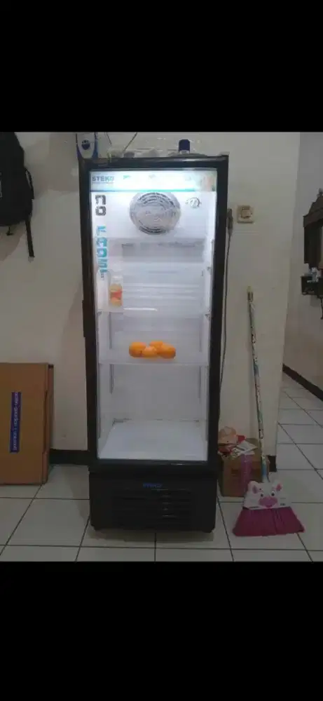 Jual showcase kulkas pendingin minuman ukuran 4 rak tanggung