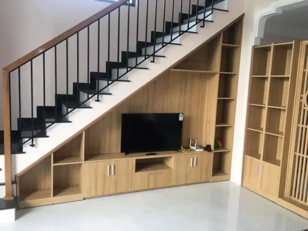 Lemari Bawah Tangga , Kitchen Set  Backdrop tv , Partisi , Pagar