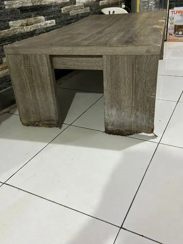 Meja Lesehan Motif Kayu Elegant