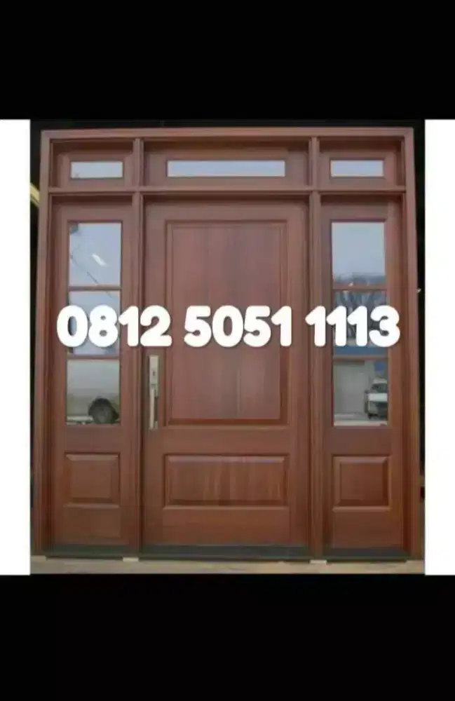 Menerima pesanan pintu kusen jendela kayu jati