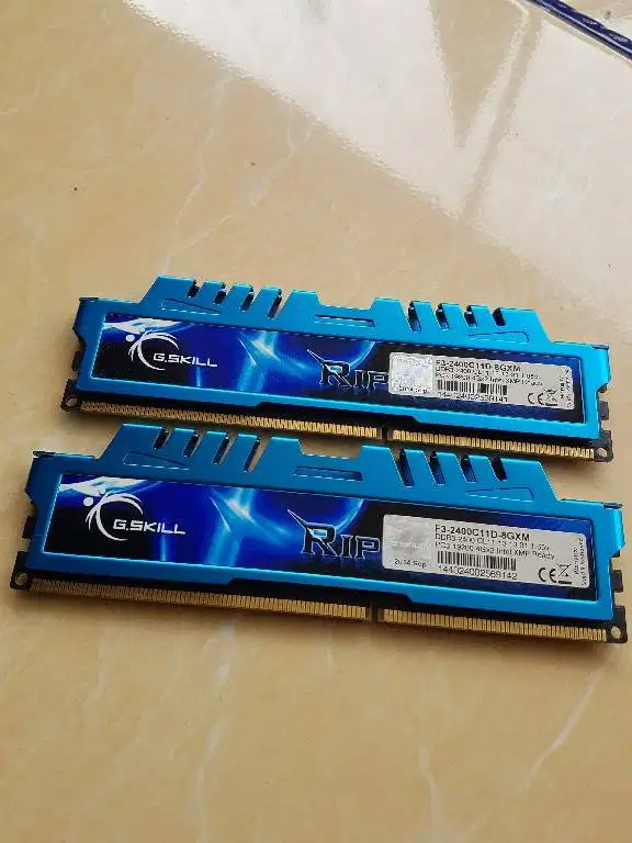 Ram DDR3 2x4gb 8GB Gskill Ripjaws Blue 2400Mhz CL9
