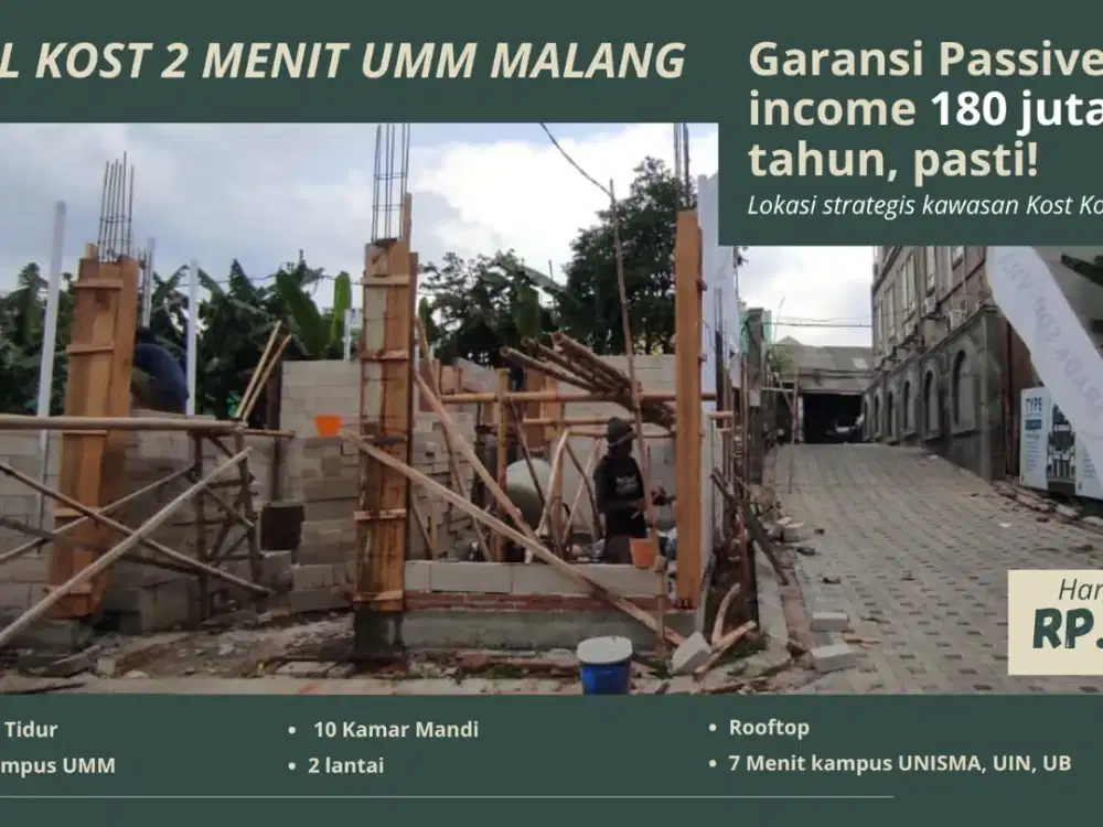 Dijual kost 1 menit kampus UMM Malang