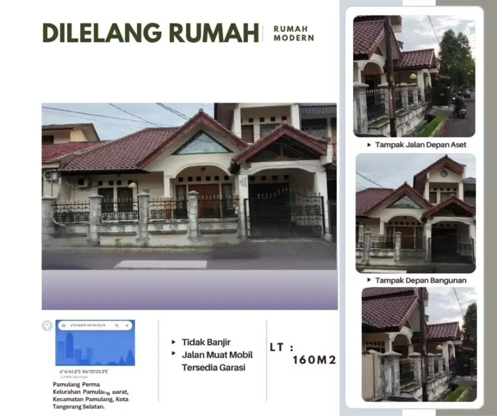 Dijual Rumah Pamulang Permai