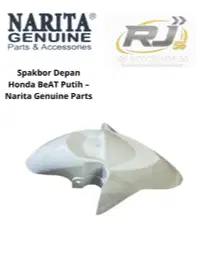 Spakbor Depan Honda BeAT KARBU Putih – Narita Genuine Parts