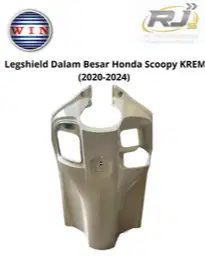 Legshield Dalam Besar Honda Scoopy KREM (2020-2024) Merk Win