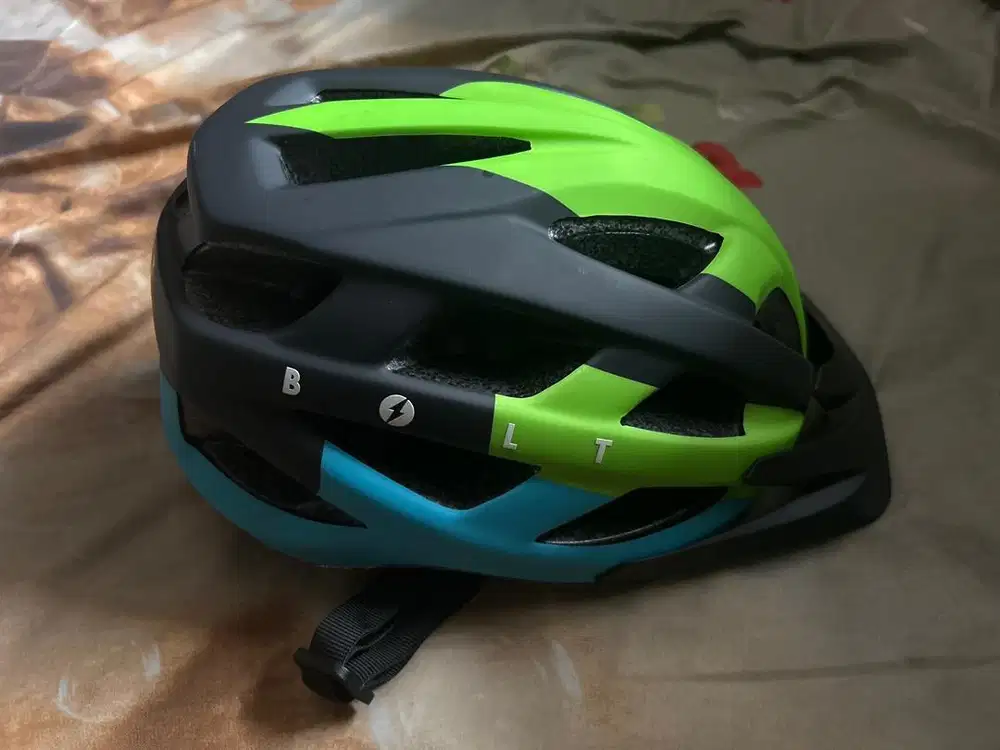 Helm Polygon Bolt Matt Tosca Green Size M