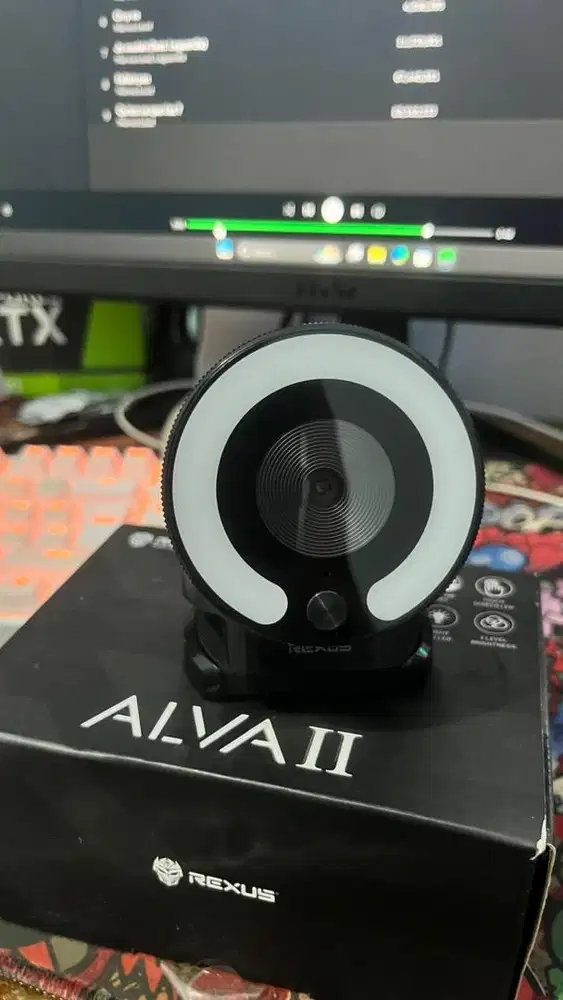 Webcam Rexus Alva II Touch Screen Led, Masi Garansi